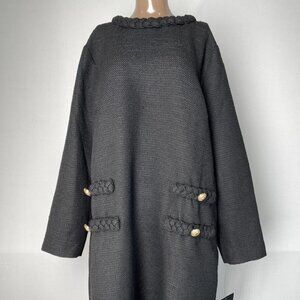 Tuckernuck “Jackie” Tweed Long Sleeve Mini Dress – Size XXL (NWT)